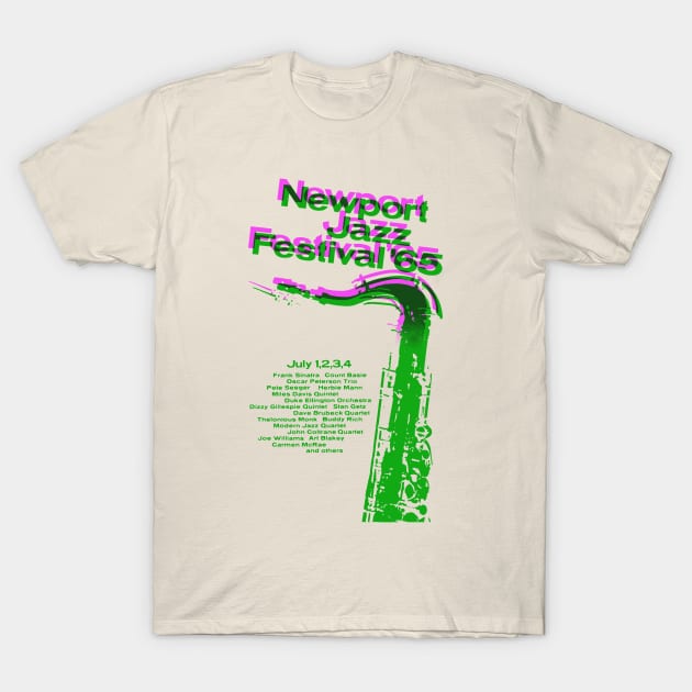 Newport Jazz T-Shirt by HAPPY TRIP PRESS